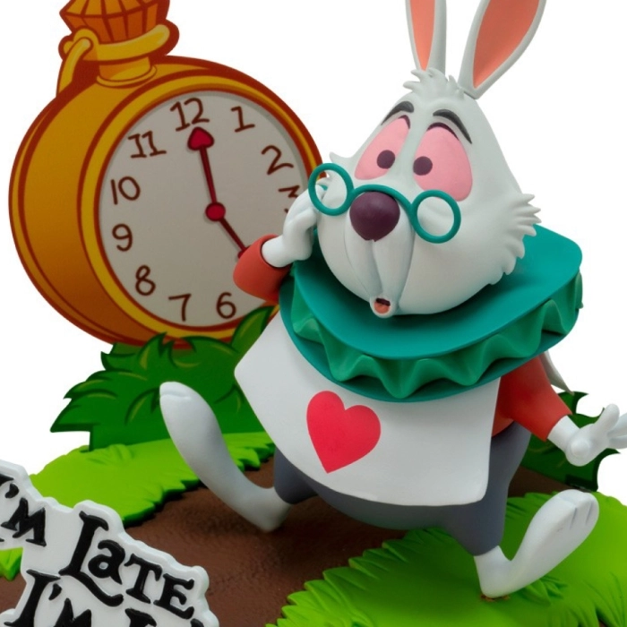 disney: alice in wonderland - bianconiglio - statua 10cm: 4