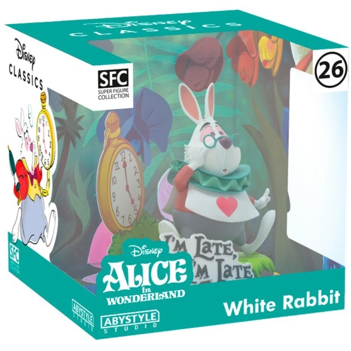 disney: alice in wonderland - bianconiglio - statua 10cm: 6