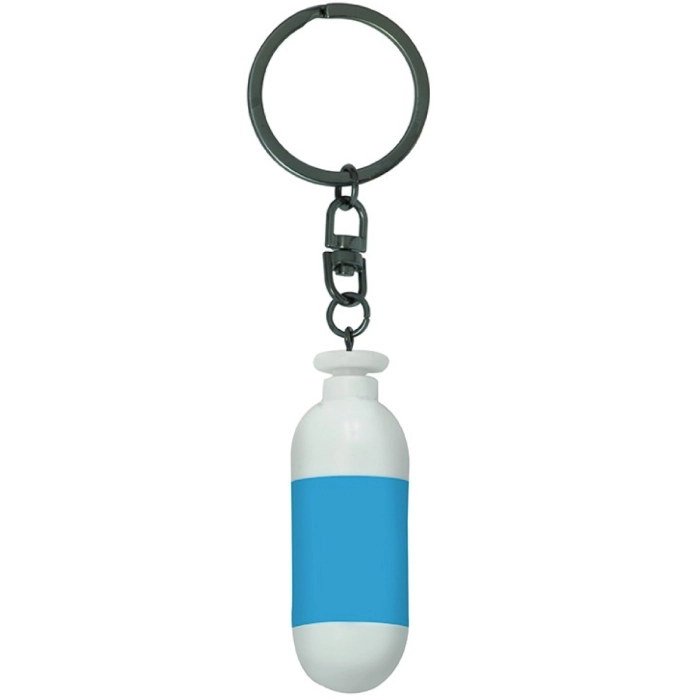dragon ball - keychain 3d - blue plastic capsule