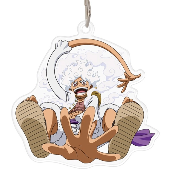 one piece - acryl keychain - luffy gear 5th