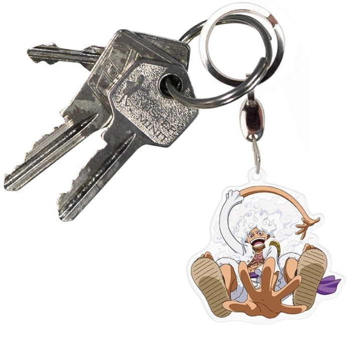 one piece - acryl keychain - luffy gear 5th