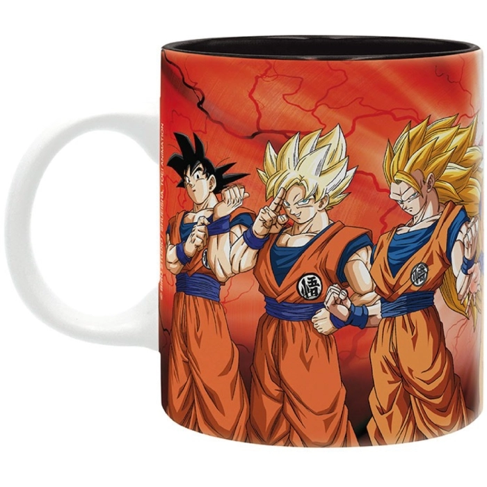 dragon ball super - tazza 320ml - goku transformations