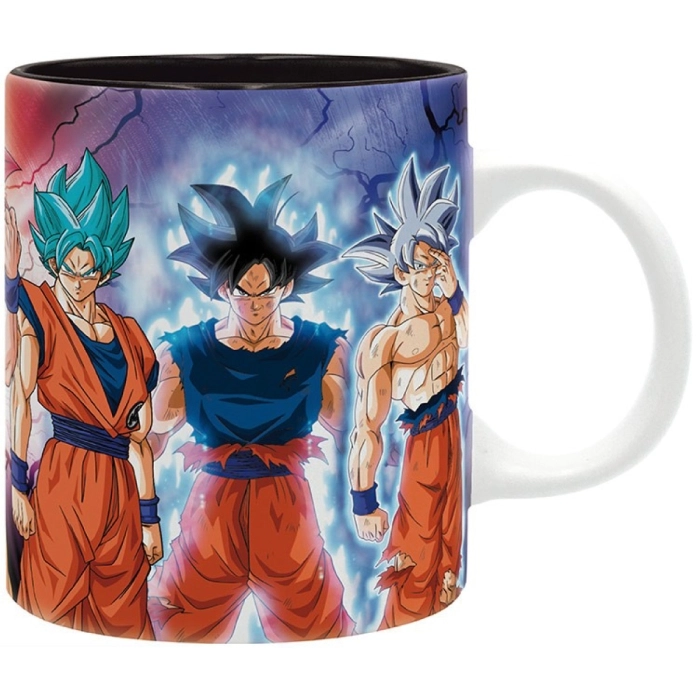 dragon ball super - tazza 320ml - goku transformations: 3