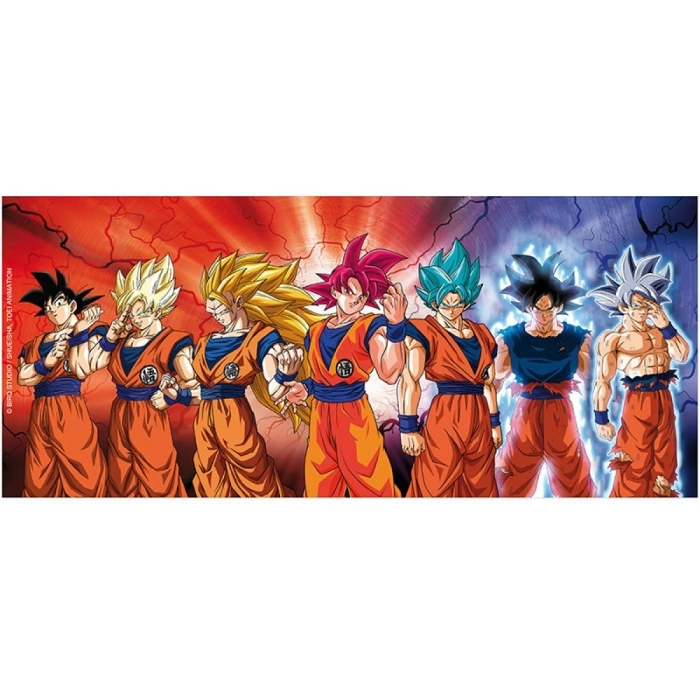 dragon ball super - tazza 320ml - goku transformations: 4
