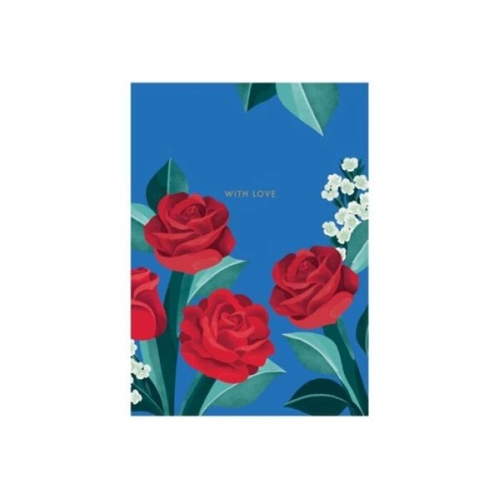 biglietto di auguri - rose - kirigami: 2