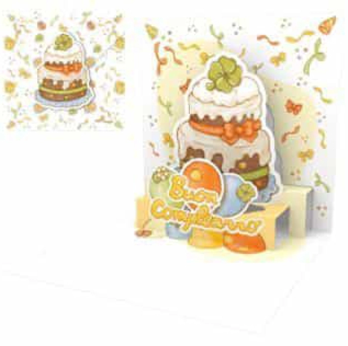biglietto di auguri - buon compleanno 1 - origami