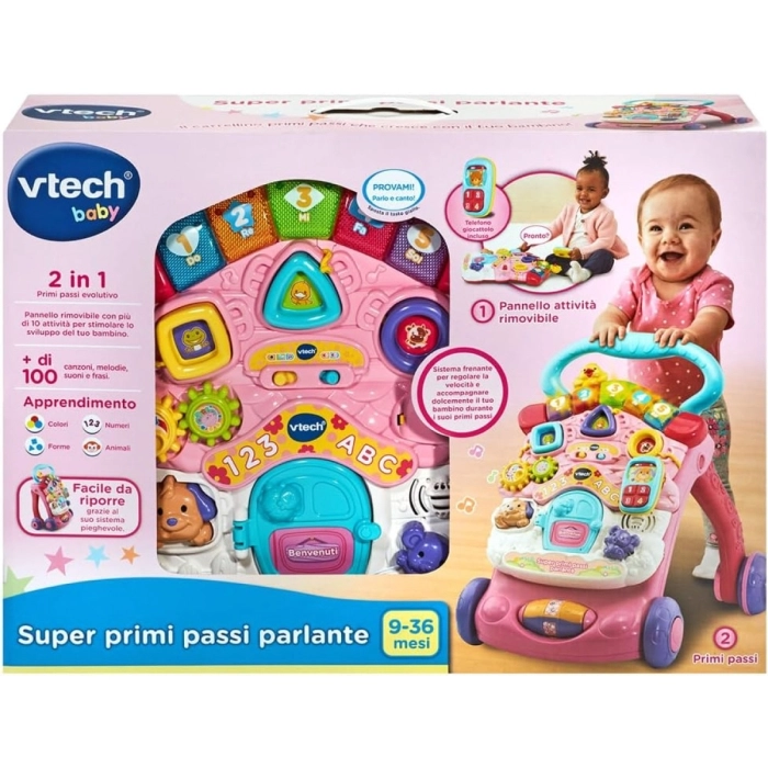 super primi passi parlante 2 in 1 (pink)