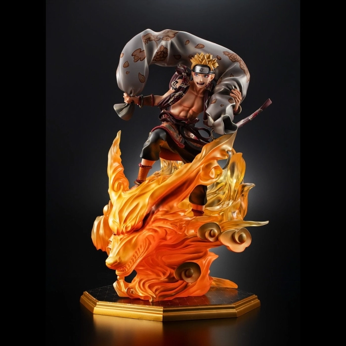 naruto shippuden - naruto uzumaki wind god - precious gem series pvc 28cm