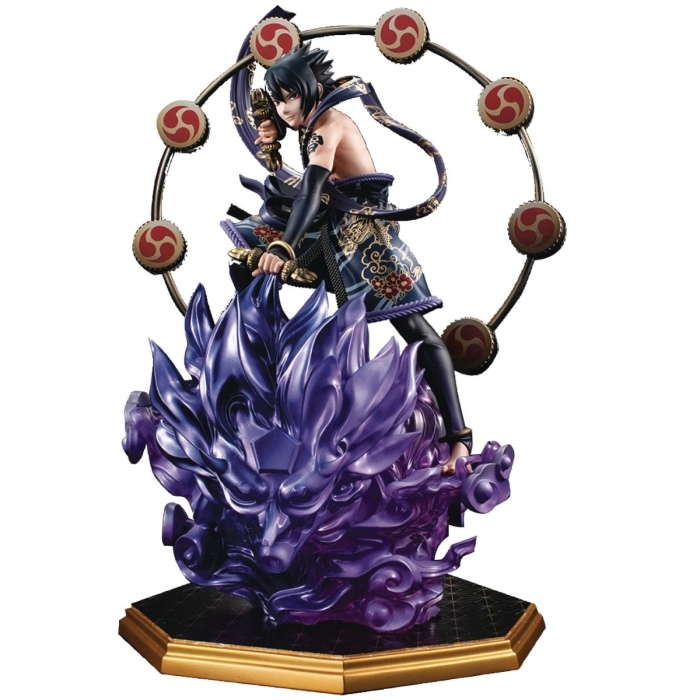 naruto shippuden - sasuke uchiha - precious gem series pvc 28cm