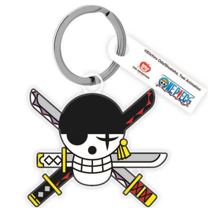 one piece - portachiavi plexiglass - zoro logo