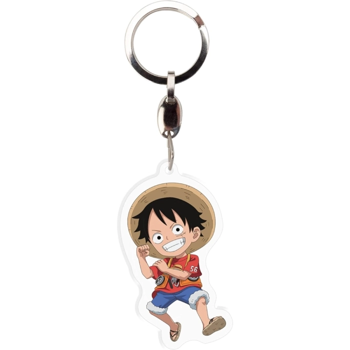 one piece: red - acryl keychain - luffy