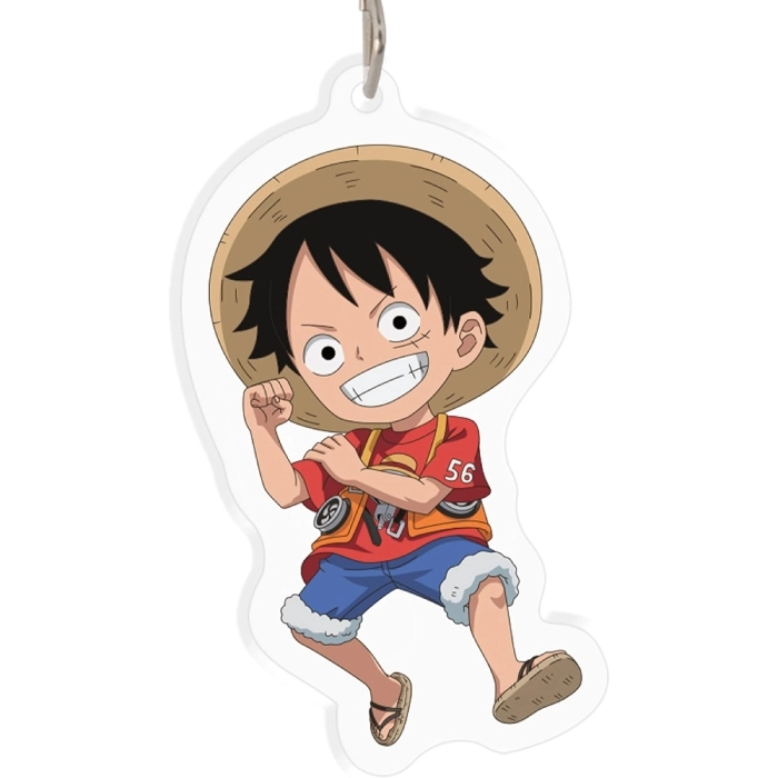 one piece: red - acryl keychain - luffy