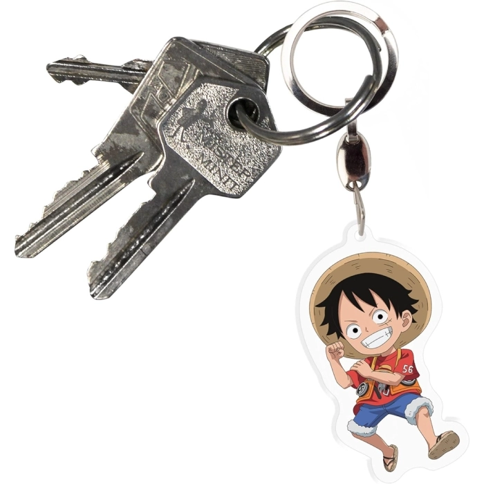 one piece: red - acryl keychain - luffy