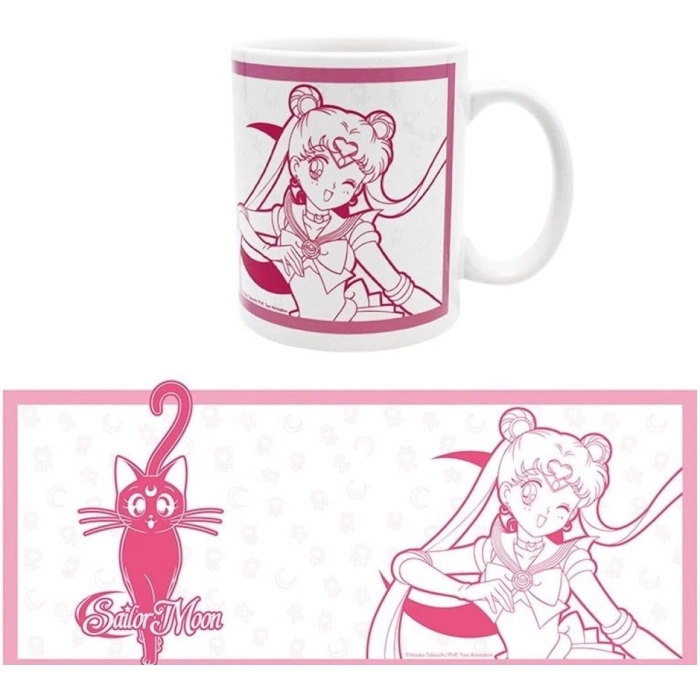 sailor moon - tazza 320ml - sailor moon e luna