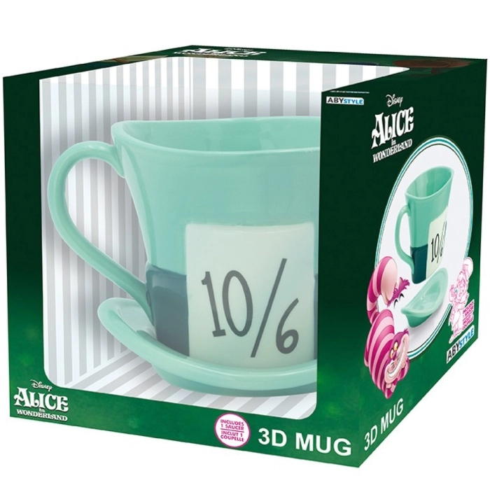 disney: alice in wonderland - tazza 3d - cappello cappellaio matto