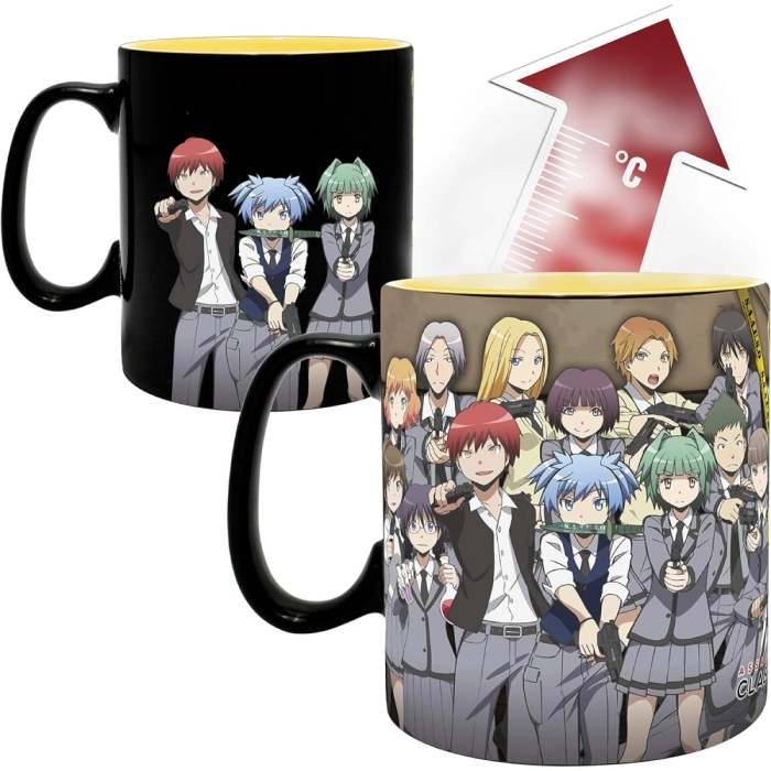 assassination classroom - tazza heat change 460ml - koro attacked