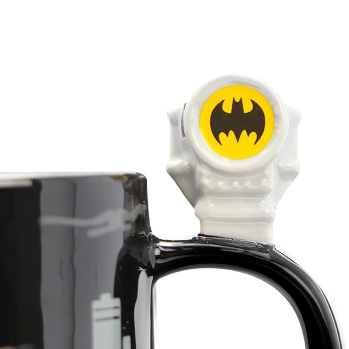 dc comics - tazza con manico 3d - bat-signal e batman