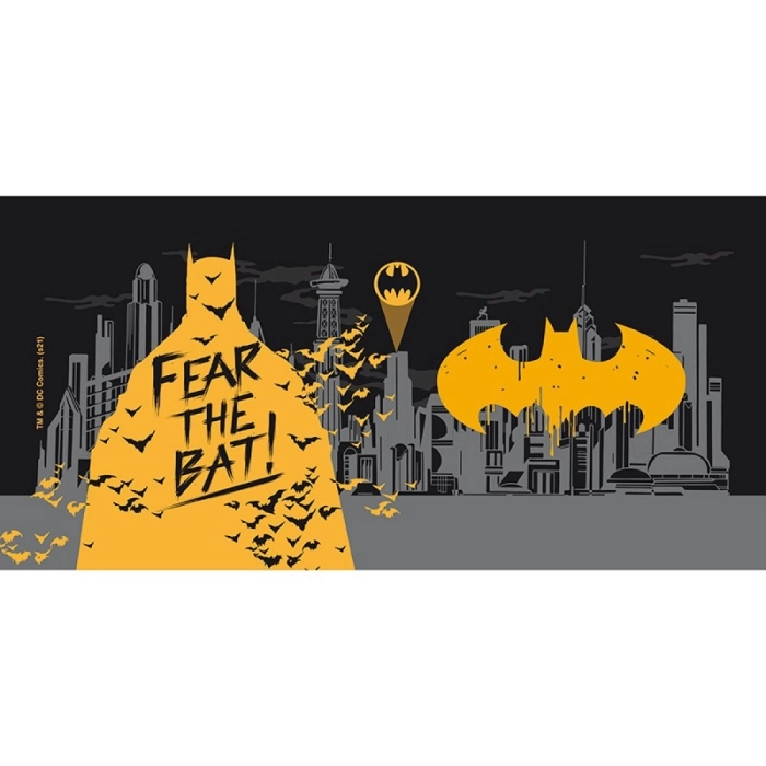 dc comics - tazza con manico 3d - bat-signal e batman