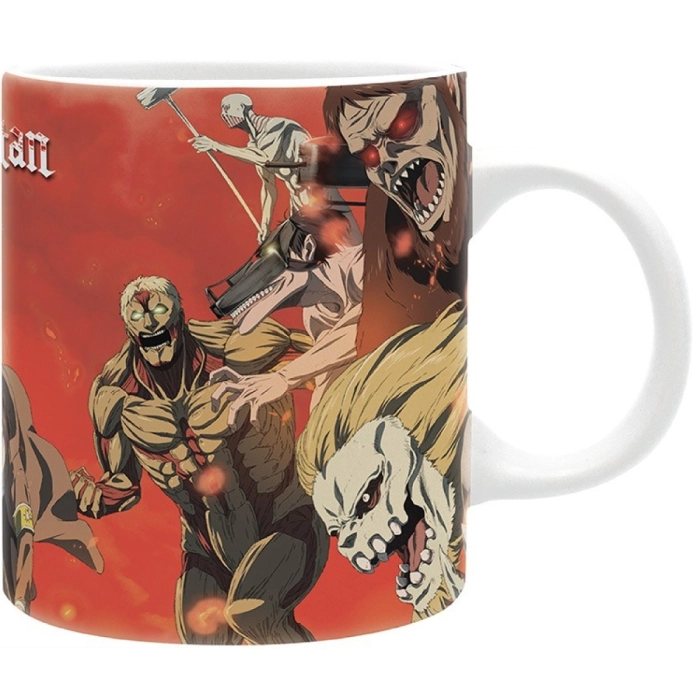 attack on titan - tazza 320ml - battle scene s4