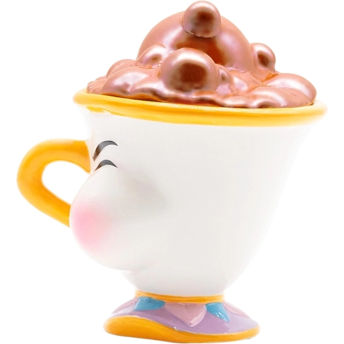 disney: la bella e la bestia - tazza 3d - chicco con bolle