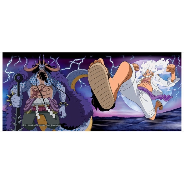 one piece - tazza 320ml - luffy vs kaido