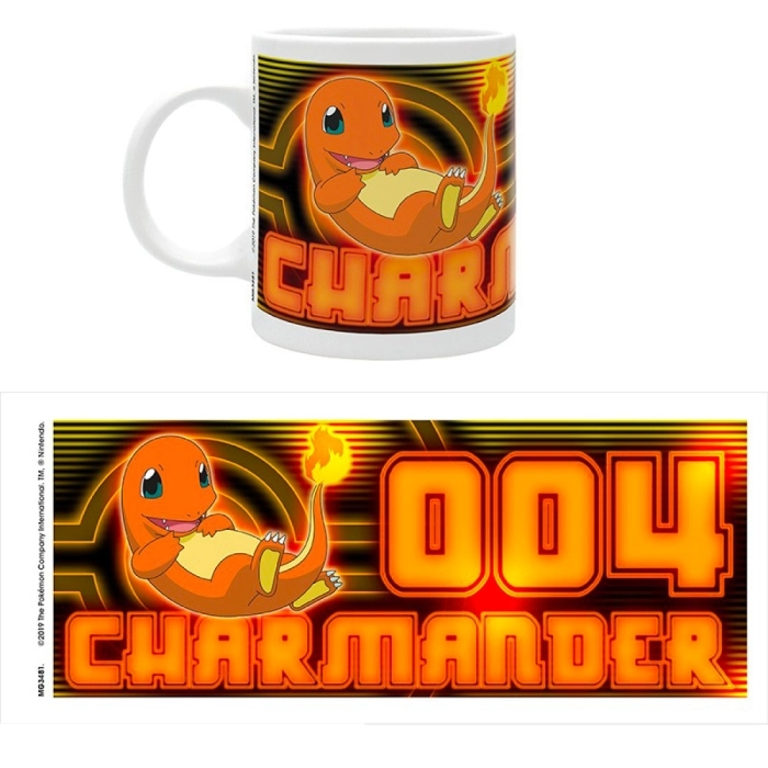 pokemon - tazza 320ml - charmander neon