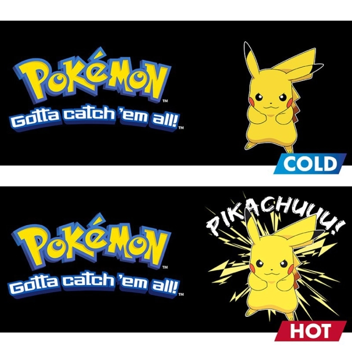 pokemon - tazza heat change 320ml - pikachu