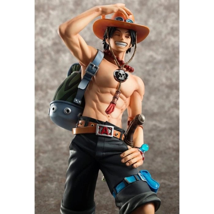 one piece - portgas d. ace - portrait of pirate deluxe - 10th limited version 23cm