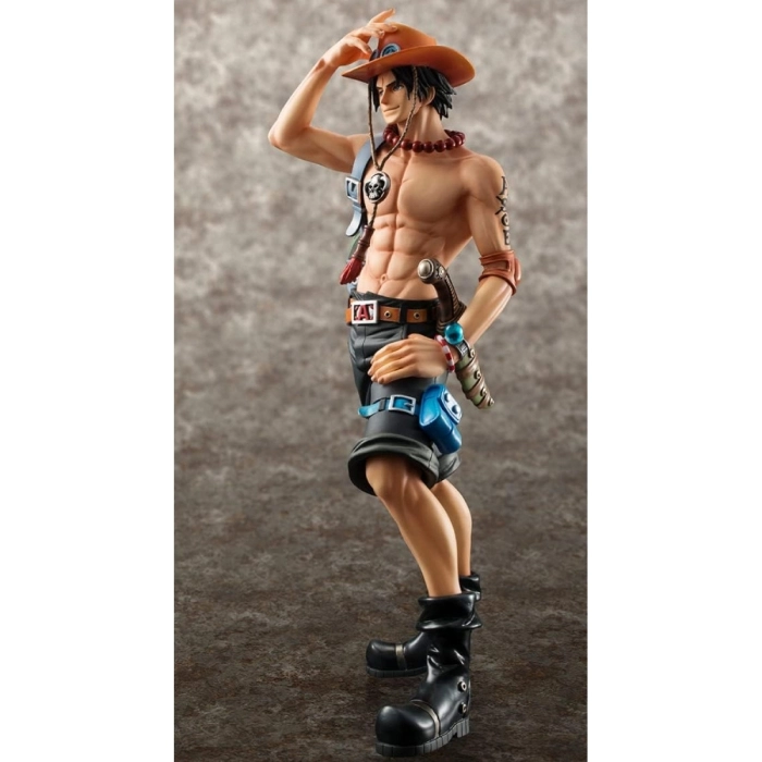one piece - portgas d. ace - portrait of pirate deluxe - 10th limited version 23cm
