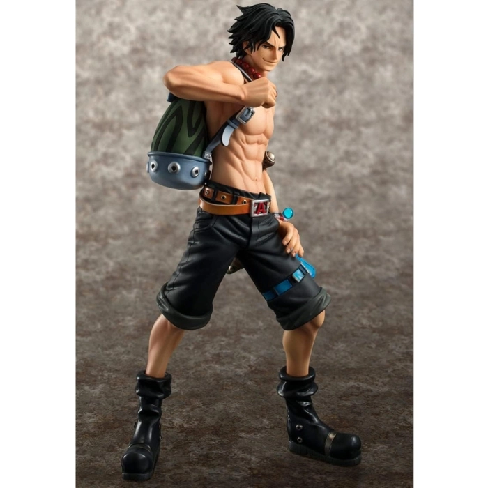 one piece - portgas d. ace - portrait of pirate deluxe - 10th limited version 23cm