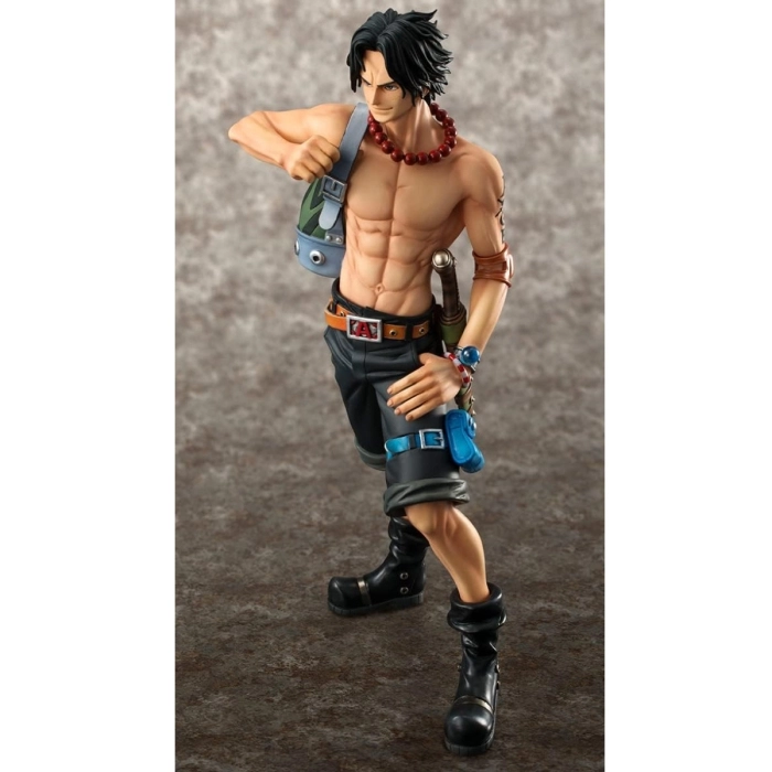 one piece - portgas d. ace - portrait of pirate deluxe - 10th limited version 23cm