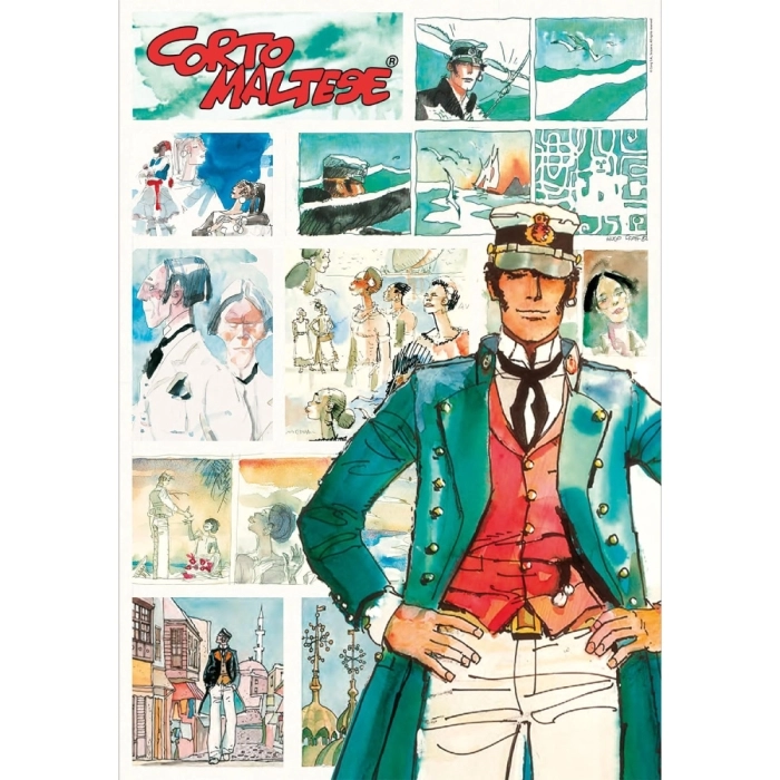 corto maltese - puzzle compact + poster - puzzle 1000 pezzi