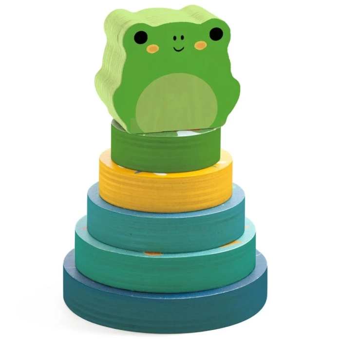 puzzle in legno ad incastro ed equilibrio - puzz & stack rainbow