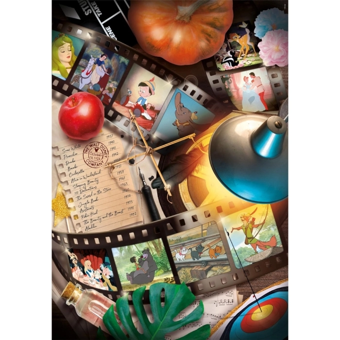 disney classic movies - puzzle compact + poster - puzzle 1000 pezzi