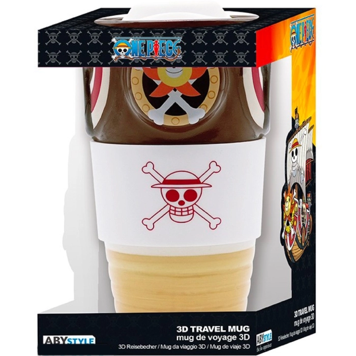 one piece - tazza da viaggio in ceramica - thousand sunny