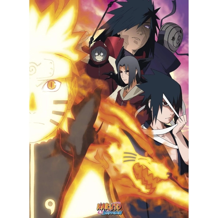 naruto shippuden - set 2 chibi poster 52x38cm - gruppo: 2