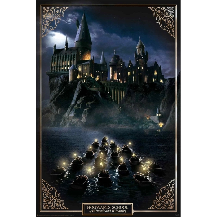 harry potter - poster maxi 91,5x61cm - castello di hogwarts: 1