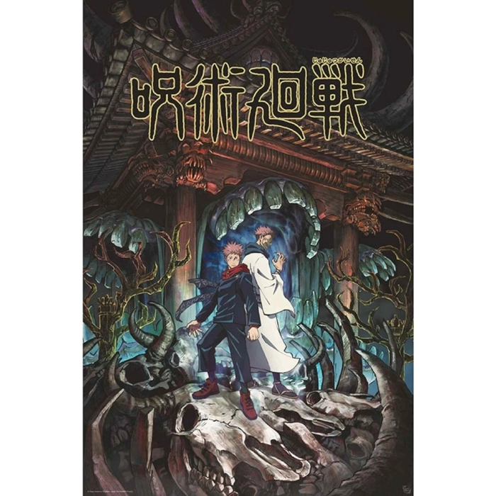 jujutsu kaisen - poster maxi 91,5x61cm - itadori & sukuna