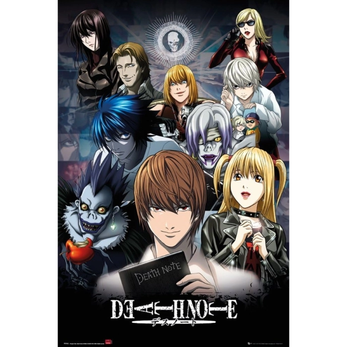 death note - poster maxi 91,5x61cm - protagonisti