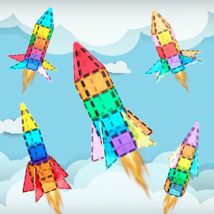 picasso tiles - rocket 32 piastrelle magnetiche: 2