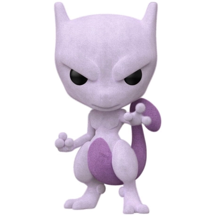 pokemon - mewtwo (flocked) 9cm - funko pop 581