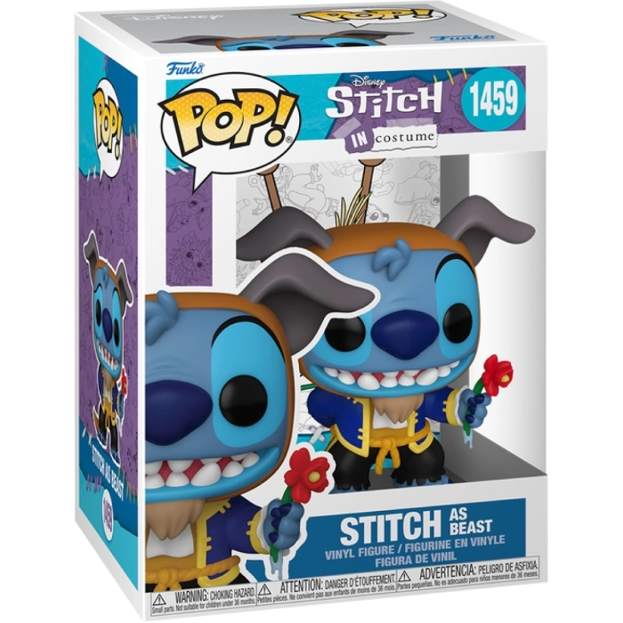 disney: lilo & stitch in costume - stitch as beast - funko pop 1459