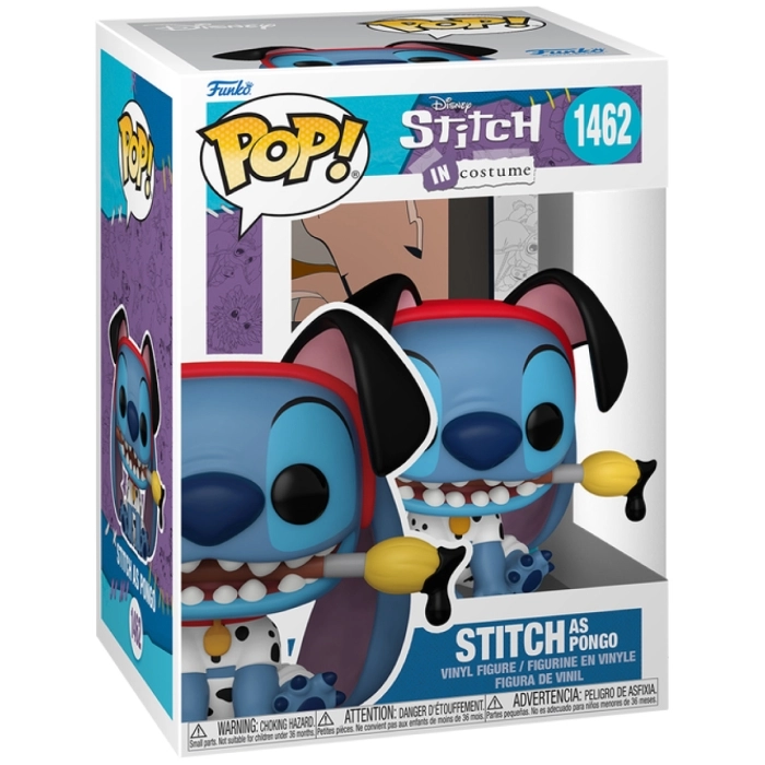 disney: lilo & stitch in costume - stitch as pongo - funko pop 1462