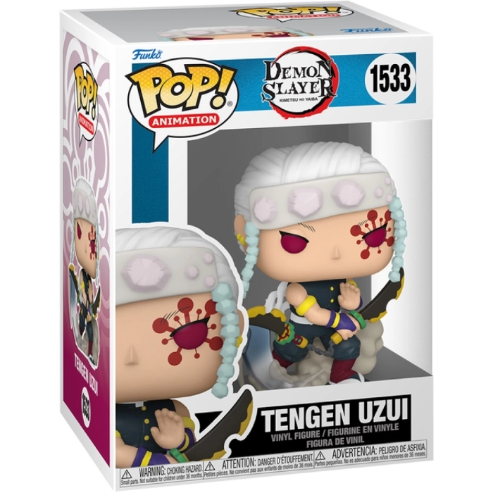 demon slayer - tengen uzui with nichirin cleavers 9cm - funko pop 1533