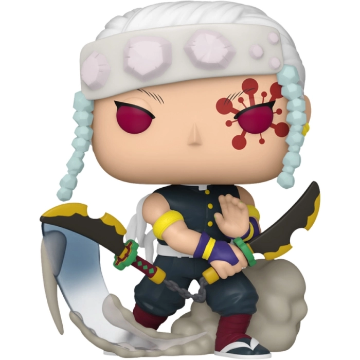 demon slayer - tengen uzui with nichirin cleavers 9cm - funko pop 1533