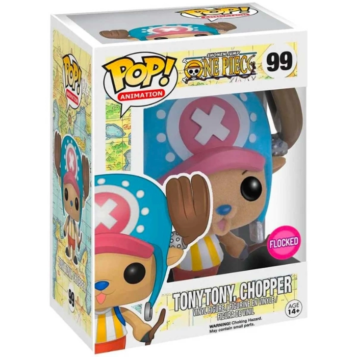 one piece - tony tony chopper (flocked) 9cm - funko pop 99