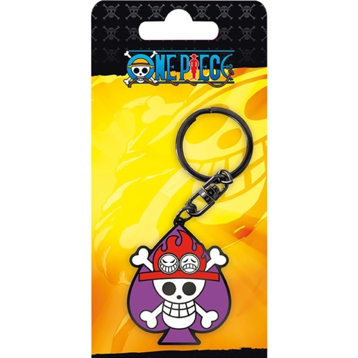 one piece - keychain - skull ace: 1