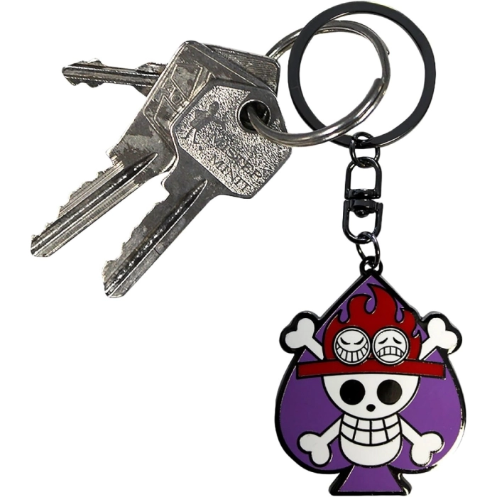 one piece - keychain - skull ace