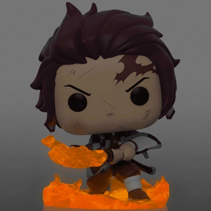 demon slayer - tanjiro kamado (hinokami kagura dance) 9cm - funko pop 874 chase limited edition