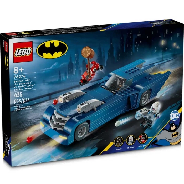 76274 - batman con batmobile vs. harley quinn e mr. freeze